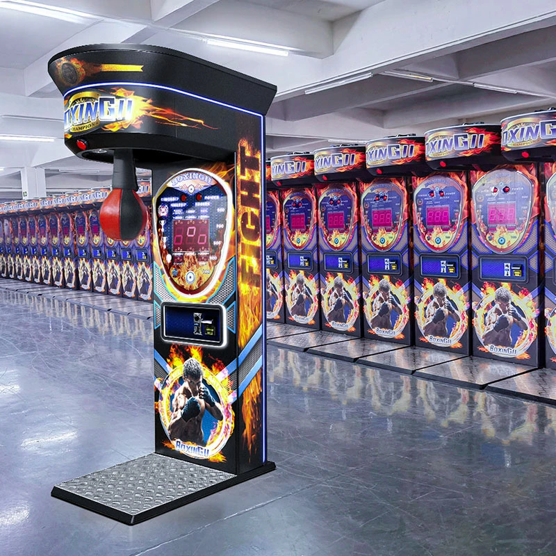 Grande rua esportes arcade interativo perfuração moeda-operada eletrônica máquina de jogo de medição de força de boxe - Image 2