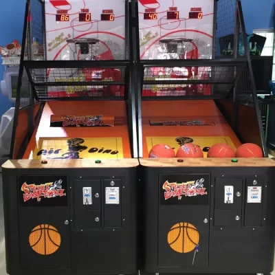 Máquina de basquete infantil, máquina de tiro, equipamento comercial de entretenimento urbano de videogame