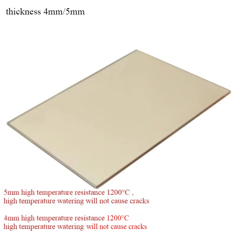1 peça porta de lareira vidro fogão a lenha vidro cerâmico microcristalino transparente vidro resistente a altas temperaturas grosso 4mm/5mm - Image 2