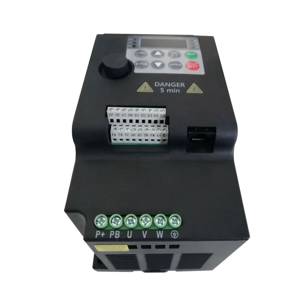 Entrada 220v para saída 380v vfd conversor de frequência variável inversor 0.75/1.5/2.2/3.7/4/5.5 kw controlador de velocidade do motor - Image 2