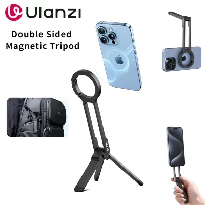 Ulanzi MA30 Magsafe Mini tripé de telefone para Apple iPhone 17 16 15 14 13 12 com alça superior e fivela suporte de telefone