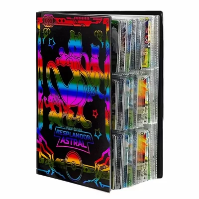 Álbum de cartões grandes, 9 bolsos, 432 cartões, livro, mapa, letras, suporte, fichário, desenho animado, squirtle, charizard vmax gx, pasta de coleção mewtwo