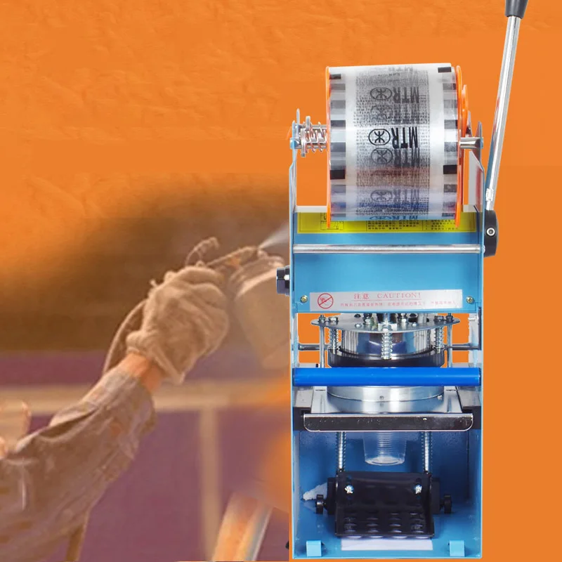 Máquina comercial de selagem de copo de plástico, seladora a vácuo de chá com bolhas, seladora de embalagem de chá de leite com função de contagem - Image 4
