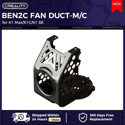 Creality X BEN2C NAUTILUS VENTILADOR DUCT 360 ° Fluxo de resfriamento circular de resfriamento rápido para peças originais de impressora 3d K1 Max ou K1C/K1 SE