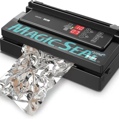 Magic seal ms300 comercial refrigerado a ar preservação de alimentos aferidor do vácuo automático casa cozinha máquina de embalagem para sacos mylar