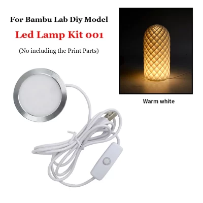 Para Bambu Lab Kit de lâmpada LED 001 Hardware Bambulab Light Kit 001 Peças de luz LED Modelo diy sem peças de impressão 3d