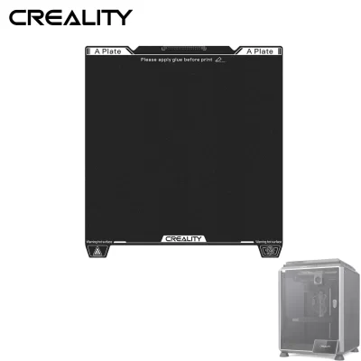 Placa de construção de resina epóxi K1C atualizada Creality 235 * 235 mm, design de bico de limpeza, plataforma de impressora 3D para K1C / K1 SE