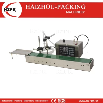 HZPK-Máquina de enchimento elétrica do óleo do tampo da mesa, controle digital, volume pequeno, garrafa plástica, água, cosmético, líquido, óleo, com transporte, auto