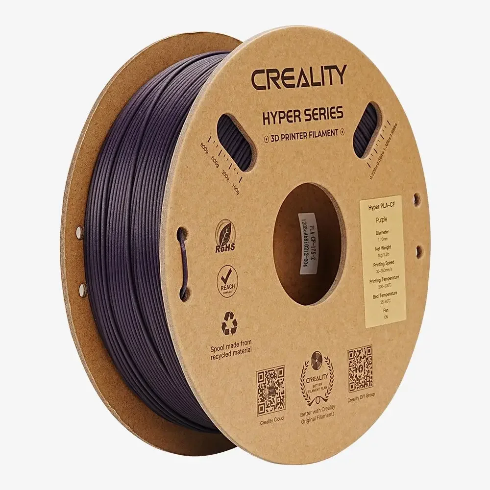 Creality hyper PLA-CF filamento de impressora 3d com acabamento fosco para k1c/k1 max 1.75mm 1.0kg 300 mm/s velocidade de impressão materiais de impressão 3d - Image 6