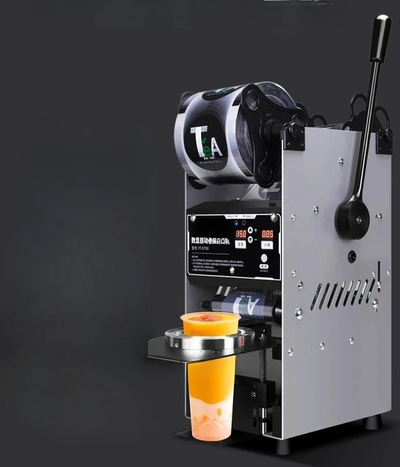 Máquina seladora de bebidas de copo 220V Máquina seladora de loja de chá de leite semiautomática comercial - Image 6