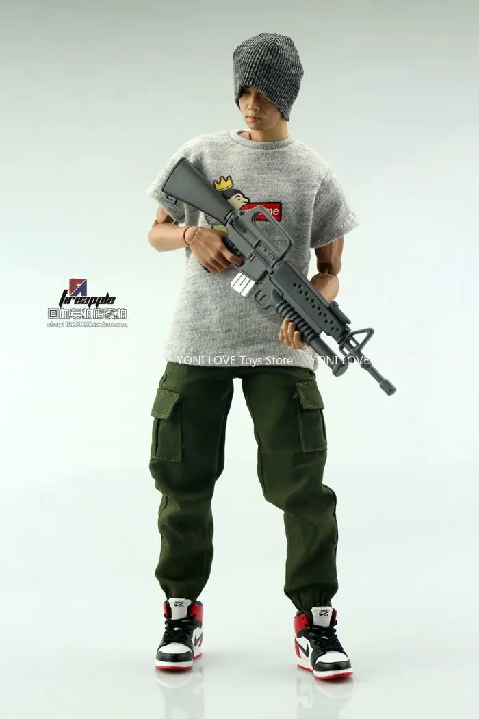 Arma de soldado modelo ak47 m16, rifle awp m4, arma de francotirador integrada, acessórios de cena imovíveis para corpo de figura de ação de 12 polegadas, 1/6 - Image 5