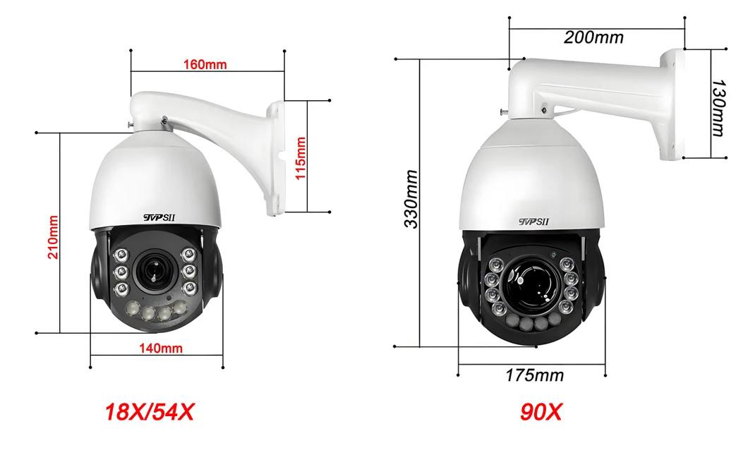 Metal Onvif Laser Infrared Auto Tracking Cruise 8MP 4K 90X Optical Zoom 360° Audio POE PTZ Surveillance Speed Dome IP Camera - Image 3