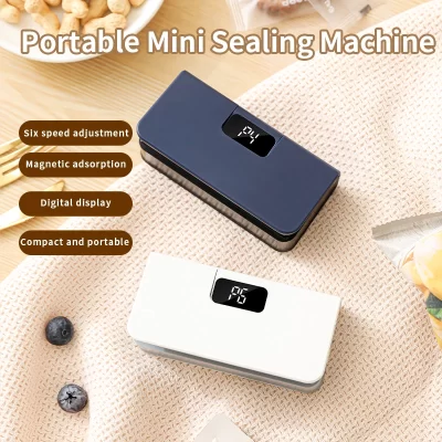 Máquina seladora de saco de plástico, mini máquina de selagem de saco de calor, recarregável, portátil, seladora de calor de embalagens de alimentos, máquina de selagem de sacos térmicos