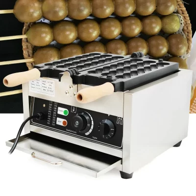 = para máquina comercial de mordidas de waffle elétrica antiaderente bolha máquina de bola de waffle