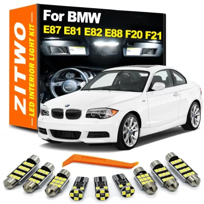 Zitwo acessórios para carro lâmpada led interior cúpula mapa tronco pé kit de luz canbus para bmw série 1 e87 e81 e82 e88 f20 f21 2003-2019