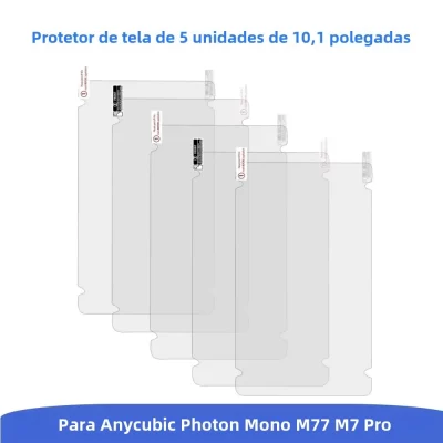 5 Unidades Película Protetora Anti-Risco Para Anycubic Photon Mono M7 Pro/M7 - Acessórios para Impressoras 3D de Resina LCD
