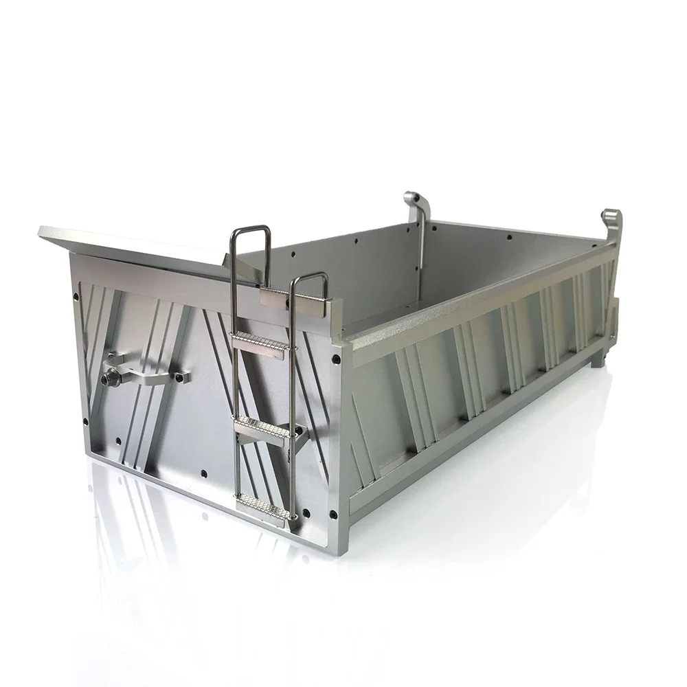 LESU Parts 400Mm Full Metal Cargo Bucket Container B 6*6 RC Dumper 1/14 Truck Tamiyaya Outdoor Toys TH02029 - Image 2