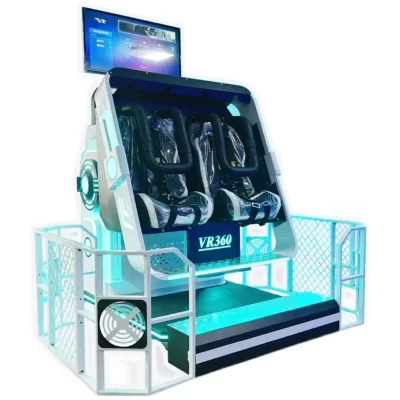 Sala de jogos interna Grande VR duplo 360 girando cinema dinâmico Salão de experiência de realidade virtual Diversão