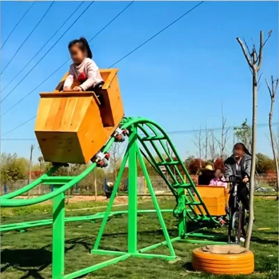 Novo design mini parque de diversões de montanha russa para bicicleta