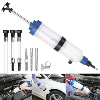 Extrator de fluido de óleo do carro bomba de seringa de fluido de freio bomba de seringa de mudança de óleo manual sucção vácuo transferência de combustível bomba manual
