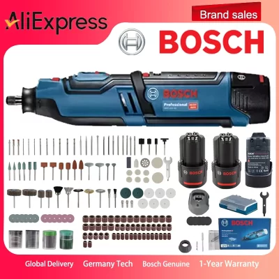 Bosch GRO 12V-35 Ferramenta rotativa sem fio 12V 2.0Ah 3.0Ah Li-Battery Mini Moedor elétrico Máquina de corte e polimento Furadeira elétrica