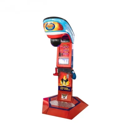 Console de jogo de boxe arcade, troca de bilhetes de moedas internas, máquina de boxe perfurada para venda