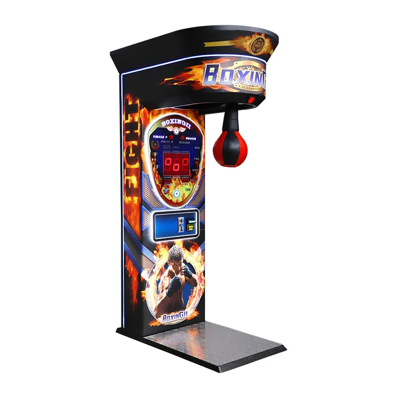 Grande rua esportes arcade interativo perfuração moeda-operada eletrônica máquina de jogo de medição de força de boxe - Image 6