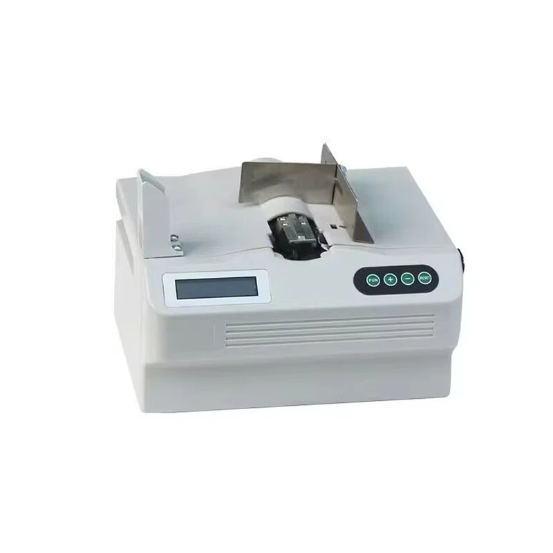 DG-45 inteligente pequena máquina de ligação de notas fita de papel máquina de amarrar supermercado quente derretimento cinto de papel máquina de cintar
