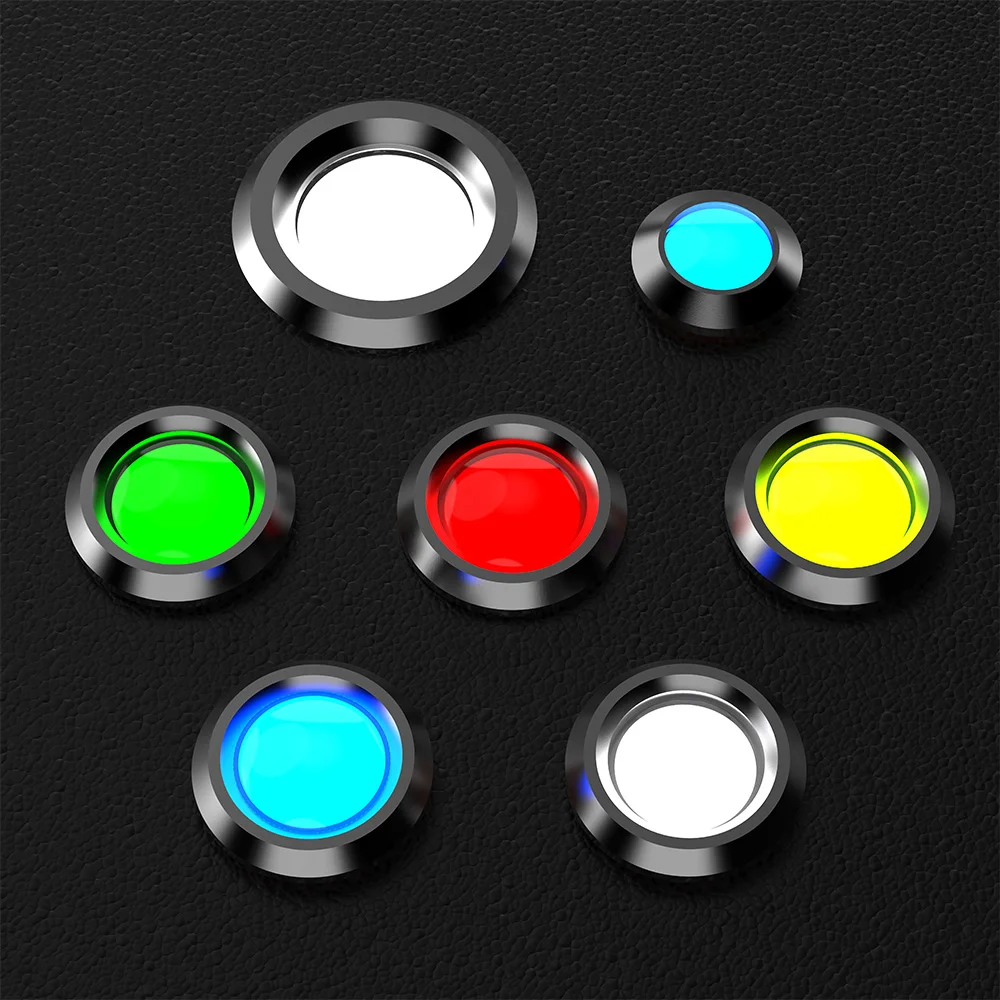 Gtric led luz indicadora de metal 5 peças lâmpada de sinal interruptor de fios piloto 6/12/24/36/110/220v fio conectar vermelho amarelo azul verde branco - Image 6
