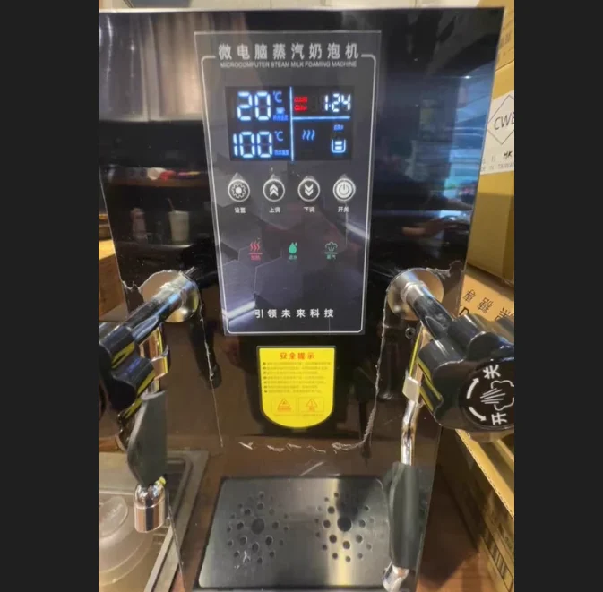 Máquina elétrica de água fervente 12l, batedor de leite comercial, vapor, água fervente, dupla finalidade, máquina de espuma de leite - Image 6