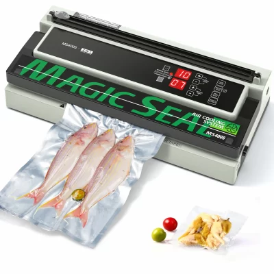 Máquina seladora a vácuo comercial MAGIC SEAL MS4005, seladora de carne, máquina de embalagem a vácuo, compatível com sacos Mylar, embaladora a vácuo