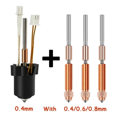 Hotend para creality k1c k1 max kit de bloco de aquecimento cerâmico 0.4mm bocal integrado de troca rápida impressão de alto fluxo peças de impressora 3d
