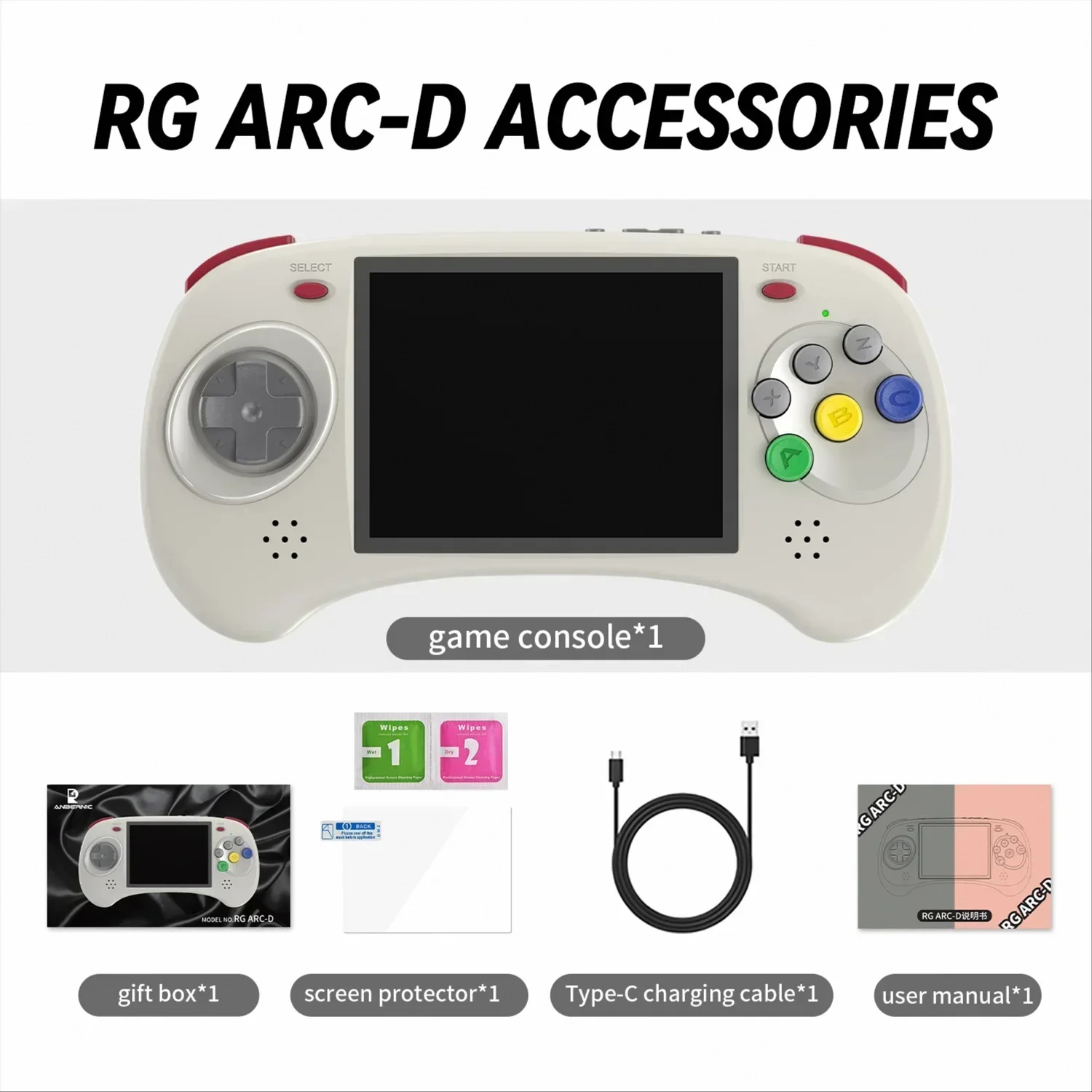ANBERNIC RG ARC-D RG ARC-S RG ARC Console de jogos portátil retrô reprodutor de videogame portátil RGARC-D RGARC-S 4 polegadas tela IPS presentes - Image 6