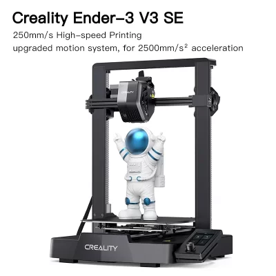 Creality Ender-3 V3 SE Impressora 3D Sprite Extrusão Direta 250 mm/S Velocidade de Impressão Mais Rápida Dual Z-Axis IU Display CR Touch