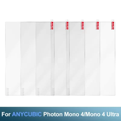 Para anycubic photon mono 4, mono 4 ultra lcd impressora 3d, acessório de impressora 5 peças filme protetor de tela de 7.1 polegadas