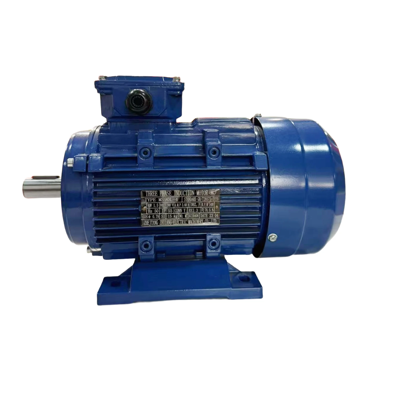 Fornecimento do fabricante YE3-90L-4 1.5KW-2HP Motor de elevação aérea de alumínio assíncrono trifásico 1500rpm Velocidade nominal - Image 2