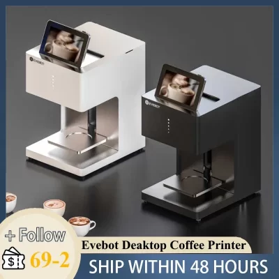 Evebot impressora de bebidas de café 3d latte arte máquina de impressora de café automática bebidas alimentos selfie com impressão de conexão wi-fi