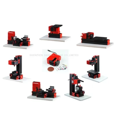 8 em 1 mini máquina de torno 20000r/min viu área de bancada 90*90mm ferramenta placa plástica
