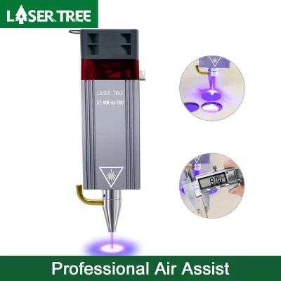 Árvore a laser 20w 10 5 módulo laser air assist 450nm cabeça laser de luz azul para máquina de corte e gravação a laser ferramenta de marcação de madeira