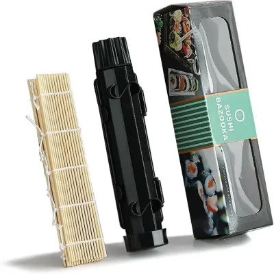 Sushi Bazooka com esteira rolante de bambu para sushi, kit para fazer sushi para iniciantes