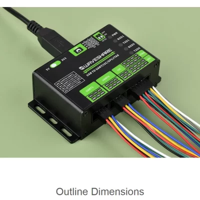 Conversor USB para UART/I2C/SPI/JTAG, suporta múltiplas interfaces, compatível com 3,3 V e 5 V