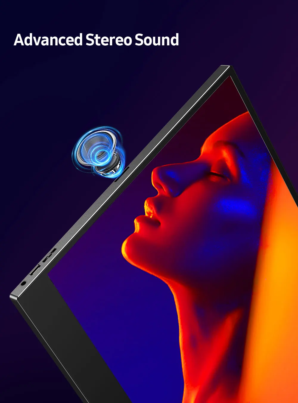 UPERFECT 15.6 Inch Touchscreen Portable Monitor 1080P FHD IPS Gaming Display USB-C Screen With HDR/FreeSync/Speakers/Mini HDMI - Image 6