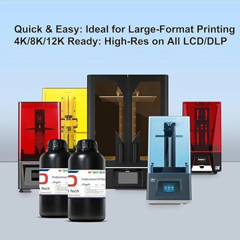 Siraya Tech Resina de impressora 3D simples, lavável à água, fácil de limpar e imprimir, resina de cura UV para impressão 3D LCD DLP 16K capaz - Image 6