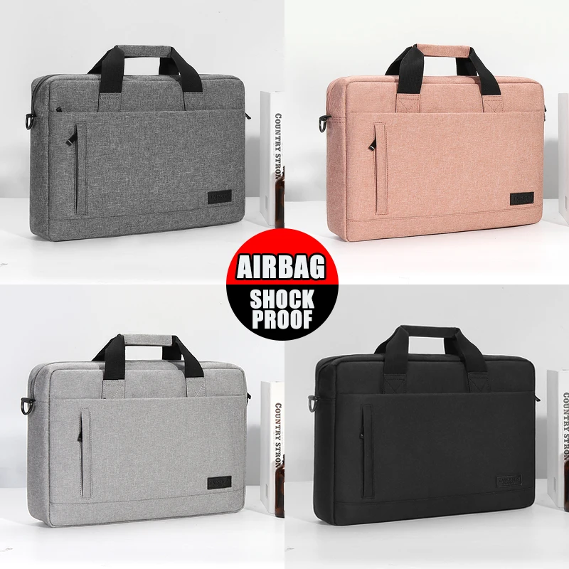 Laptop bag Sleeve Case Shoulder handBag For M1 M2 14 15 15.6 17 inch Macbook Air Pro 13.3 Huawei Asus Dell Notebook Briefcases - Image 6