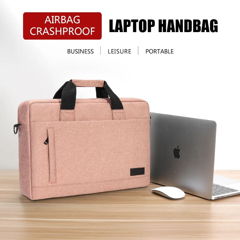 Laptop bag Sleeve Case Shoulder handBag For M1 M2 14 15 15.6 17 inch Macbook Air Pro 13.3 Huawei Asus Dell Notebook Briefcases - Image 2