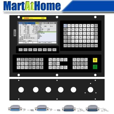 Controlador de sistema de torno cnc multifuncional, xc809t, 2/3/4/5/6, suporte para carregador de ferramentas, código g, atc, fanuc, digital, spindles