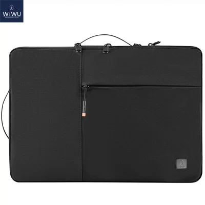 WIWU New Portable Laptop Sleeve 13 14 Double Layer Laptop Bag for MacBook Air 15 Air 13 2025 Case Waterproof Bag for Laptop 15.6