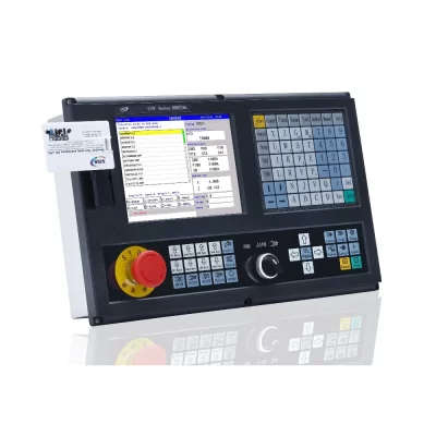 Torno CNC controlador com Inglês painel PLC, econômico, 2 eixos