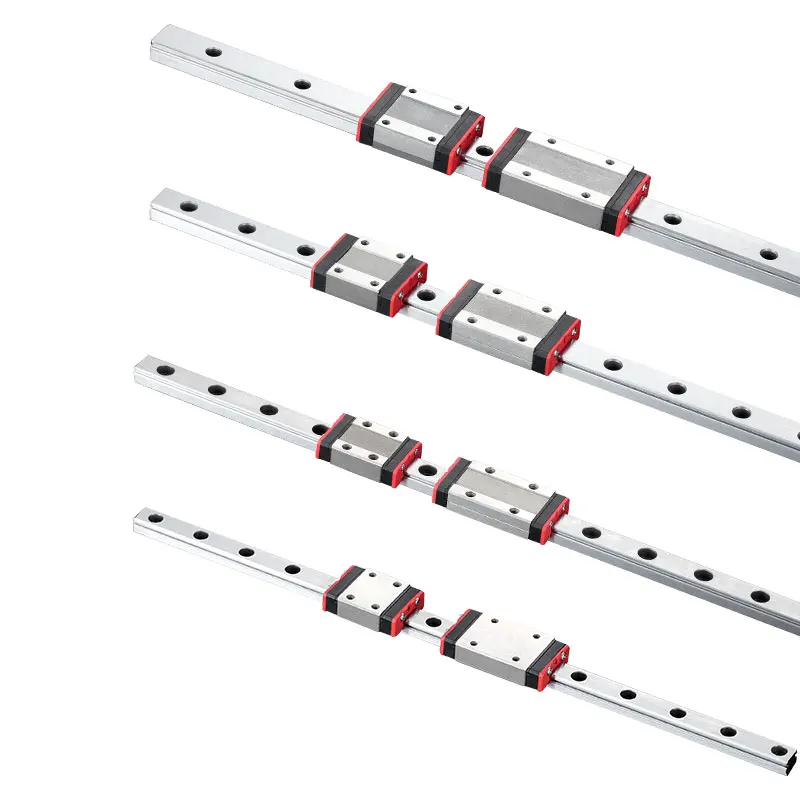 Guia linear miniatura do rolamento da corrediça do trilho linear Guia linear, CNC Kit, impressora 3D, MGN7, MGN12, MGN15, MGN9, L, 100mm, 200mm, 350mm, 500mm, 600mm, 800 milímetros - Image 4