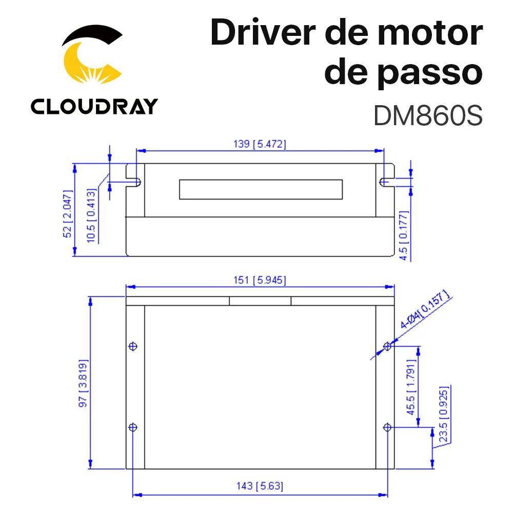 Dm860s stepper motor driver 24-100vdc 18-80vac para nema 34 stepping controlador do motor cnc máquina de gravura - Image 6